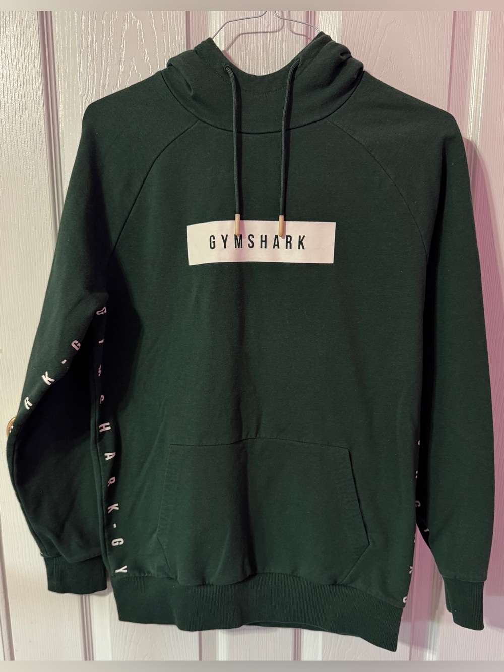 Gymshark Forest Green Logo Pullover Hoodie